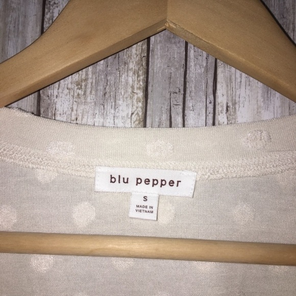 Blu Pepper Cream Ikat Long Sleeve - Picture 5 of 6